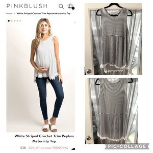 Pinkblush maternity tank top